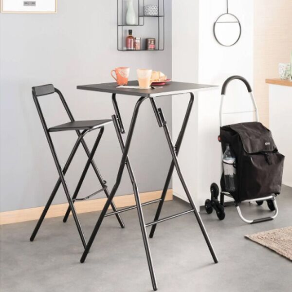 Five Stočić sklopivi 60x60 metal crna (114264A) - Image 2