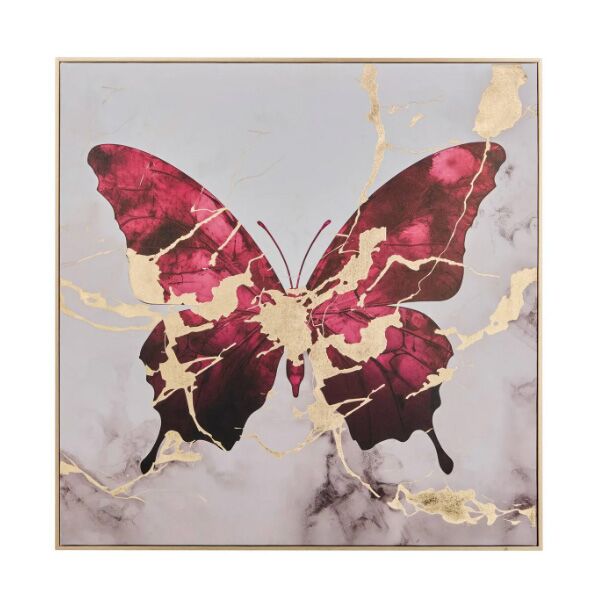 Atmosphera Slika Hilo leptira 60x60 sort 2 boje (210475) - Image 2
