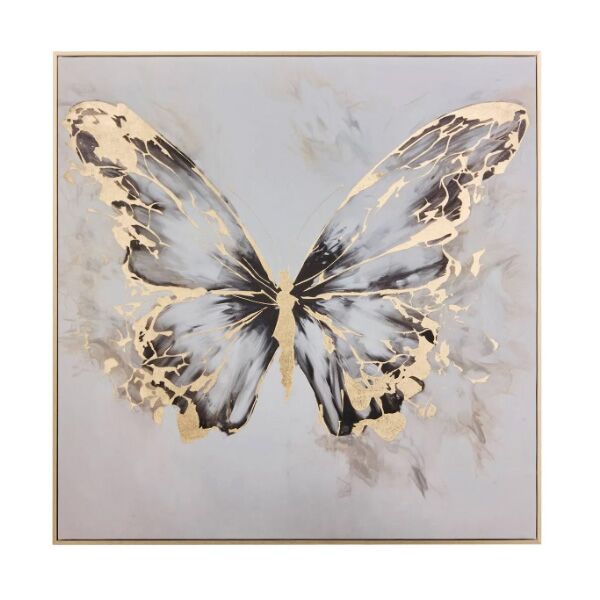 Atmosphera Slika Hilo leptira 60x60 sort 2 boje (210475)
