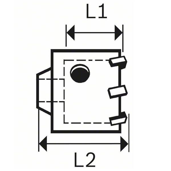 Bosch kruna 68x50x80mm SDS-plus-9 šestougaoni adapter 2608550076 - Image 3