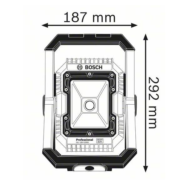 Bosch GLI 18V-1900 solo akumulatorski LED reflektor 0601446400 - Image 2