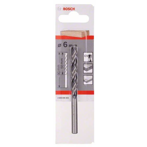 Bosch burgija za drvo Ø6x57/93mm Standard spiralna 2608596303 - Image 2