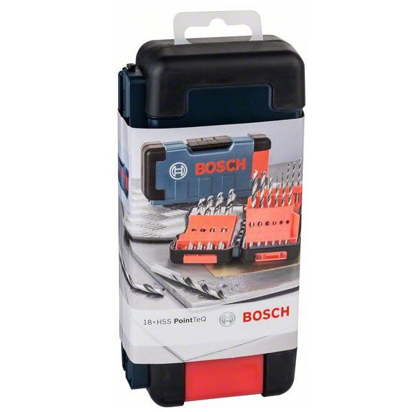 Bosch spiralne burgije 18kom HSS PointTeQ ToughBox 2608577350 - Image 2