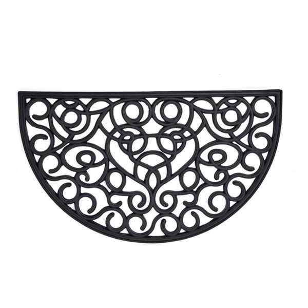 Otirač Sid 45x75cm polumesec gumeni crni 1440395