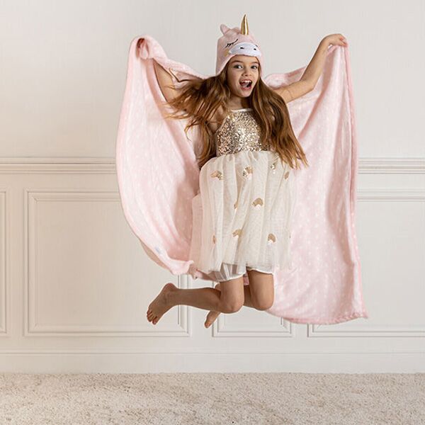 Ćebe Jednorog 100x140 roze 158722 - Image 2