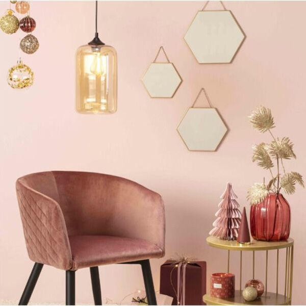 Ogledalo metal/staklo zlatno (141196A) - Image 2