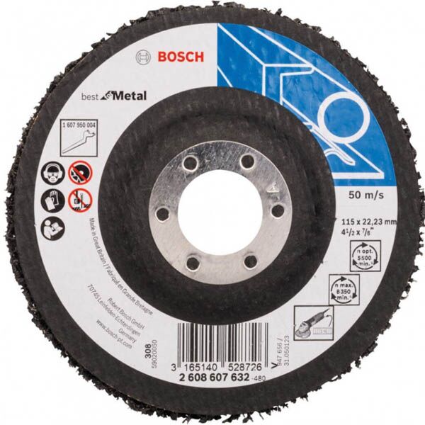 Bosch disk za čišćenje N377 115x22,23mm za metal 2608607632