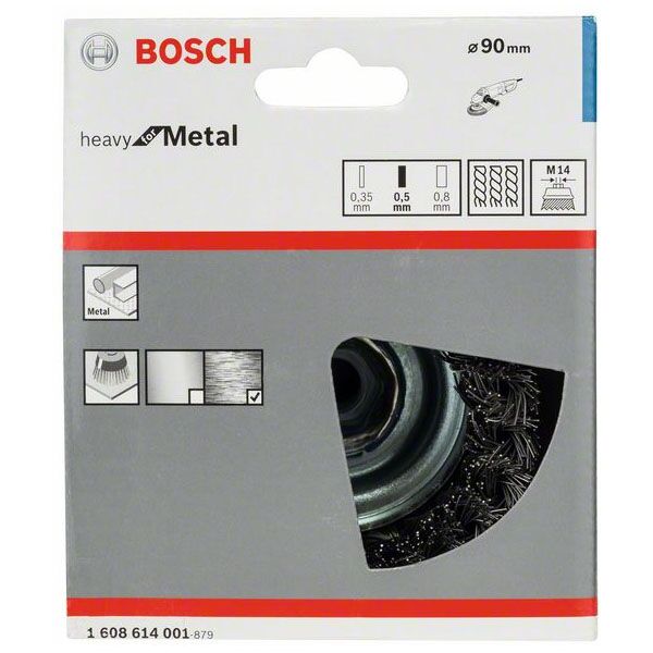 Bosch pletena četka ø90x0,5mm čelična obodna 1608614001 - Image 2