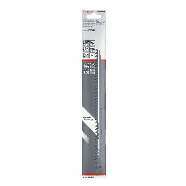 Bosch Tough Wood S 1242 KHM univerzalna testera 300mm 2608653275 - Image 3