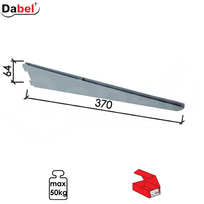 Nosač police modularni N3101 Silver 370/64mm Q 1713129