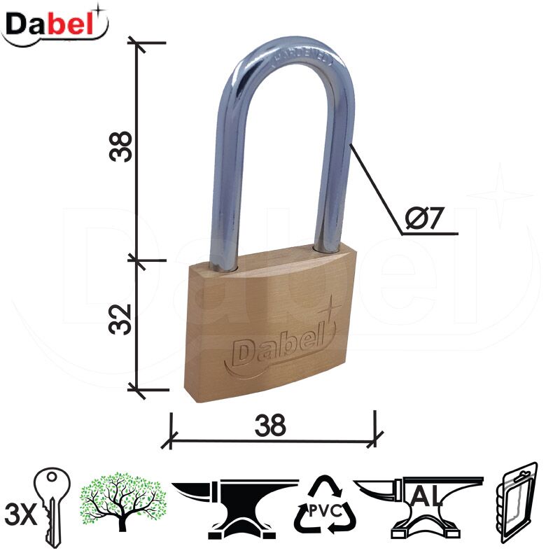 Katanac KA2029 Ms 38x32/38/fi6,5mm 3K DBP1 3301055