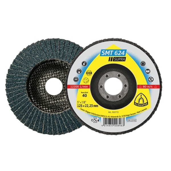 Klingspor lamelasti brusni disk 125 x 22,23 mm P40 SMT 624 Supra