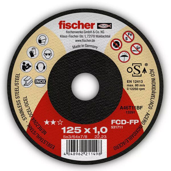 Fischer rezna ploča za metal FCD-FP 125x1,0 531711