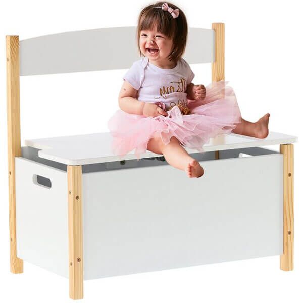 Skladište za igračke belo 60x34,5x56cm PHO4638 - Image 2