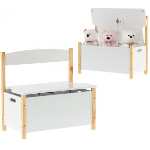 Skladište za igračke belo 60x34,5x56cm PHO4638