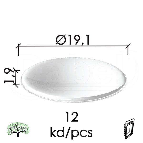 Odbojnik samol. za nameštaj UH TRANS FI19,1X1,9 mm (12kom) DPZ (0218076)