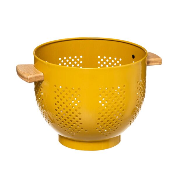 Five cediljka modern 20cm 29x22x18.5cm metal žuta (179726C)