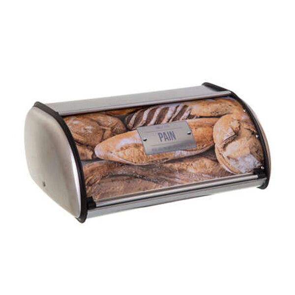 Five kutija za hleb 35.5x23.5x15cm nerđajuci čelik/gvožđe srebrna (151219C)