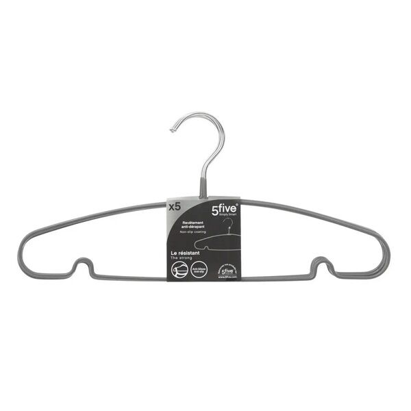 Five vešalica za odeću x10 38.8x0.4x18.8cm metal/PVC (102872)