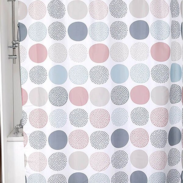 Zavesa za kadu i 12 kukica 180x200cm polies. (1205664) - Image 2