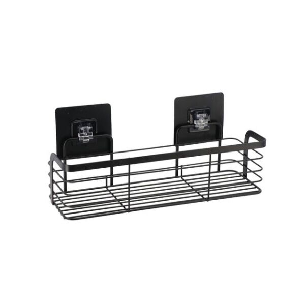 Zidna žičana polica samolepljiva 29.2x11x12.2 crna (91017108)