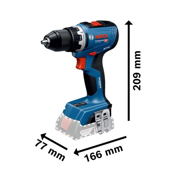 Bosch Aku bušilica-odvrtač GSR 18V-65 Solo (06019N3200) - Image 5