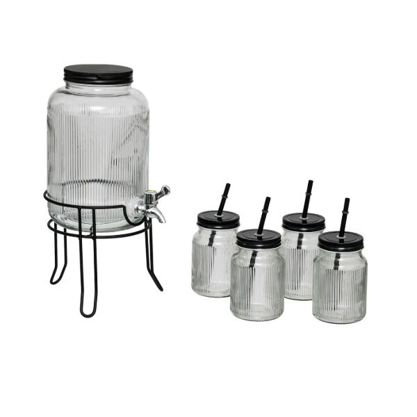 Set za napitke 1x4l + 4x45cl staklo (203298)