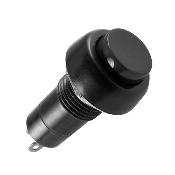 Taster okrugli za montažu crni 3A 250V (SP10BK)
