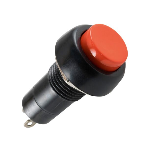 Taster okrugli za montažu crveni 3A 250V (SP10RD)