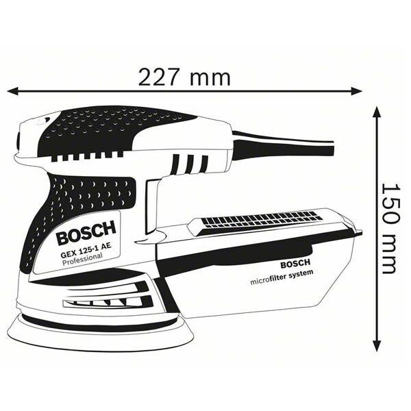 Bosch GEX 125-1 AE ekscentar brusilica 0601387500 - Image 2