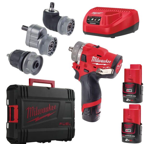 Milwaukee aku bušilica odvijač 12V 4/1 (M12FPDXKIT-202X)