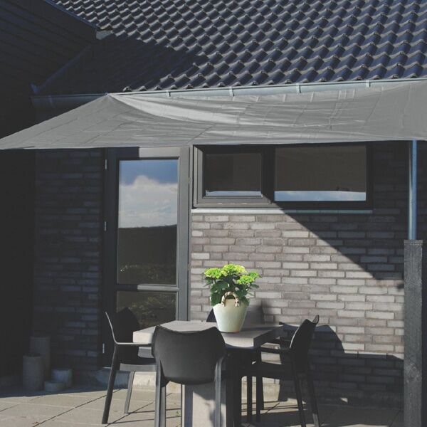 Platnena zaštita od sunca siva 3x2,5 m (TUN3897)