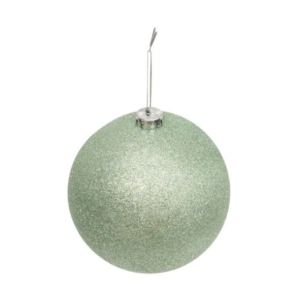 Novogodišnji ukras za jelku maxi kugla 150mm zelena gliter (207492P)