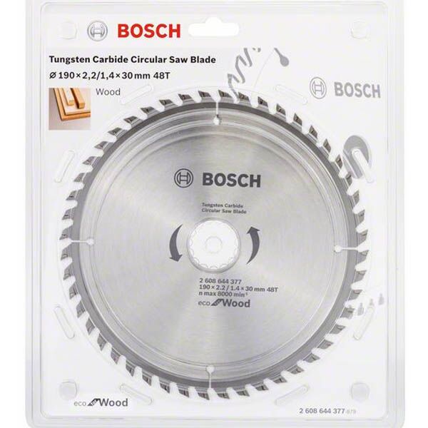 Bosch list kružne testere 190 x 30-48 Eco for wood 2608644377 - Image 2