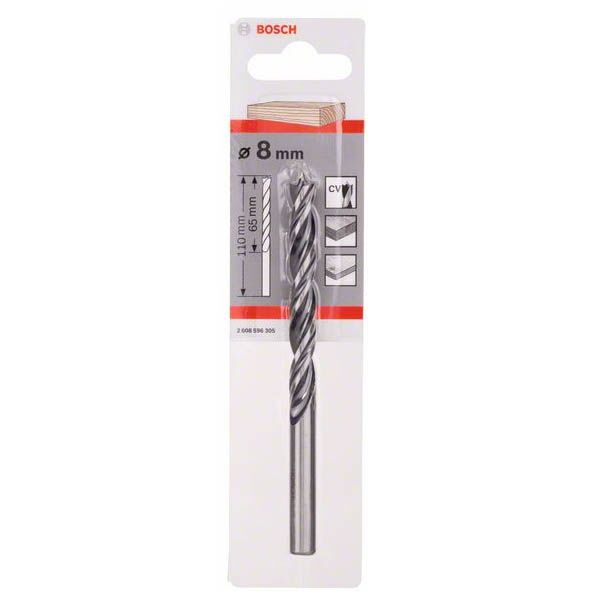 Bosch burgija za drvo Ø8x75/117mm Stadard spiralna 2608596305 - Image 2