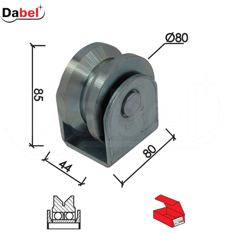 Točak za kliznu kapiju fi80Yx85/80x44mm 2 ležaja PAKX 0105695