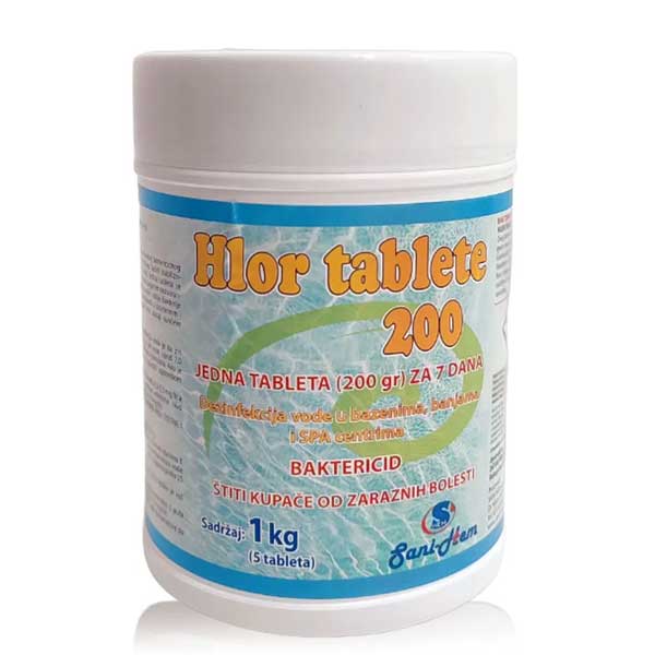 Hlor tablete 5u1 (PAK 1kg) 000428