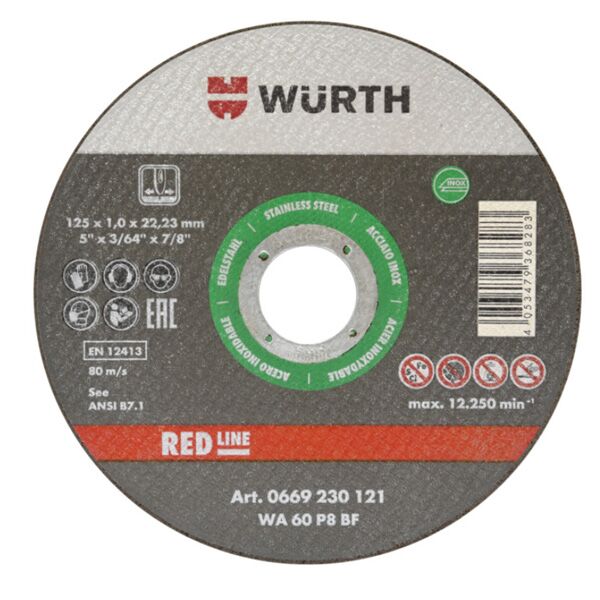 Rezna ploča Red line 115x1/22.23 inox (0669230111)