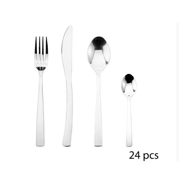 Escajg 24 kom Olympe inox (134859)