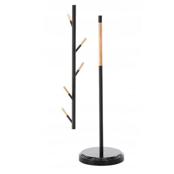 Čiviluk za odeću crni drvo 173 cm (LOF5332)