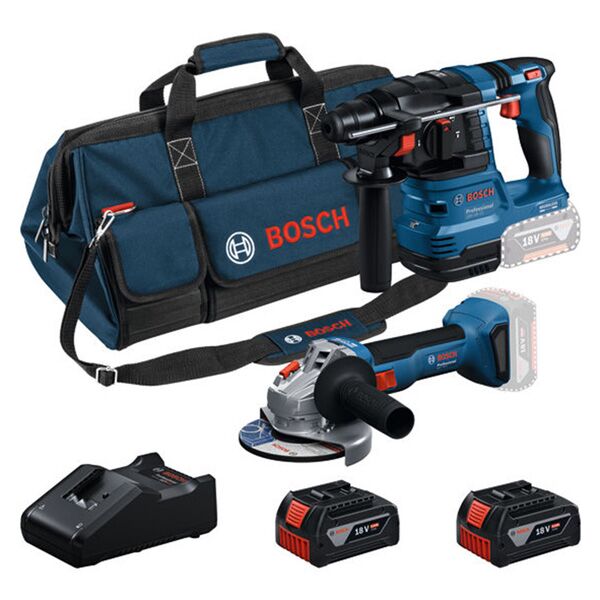 Bosch Aku set alata GBH 18V-22 bušilica + GWS 18V-8 ugaona brusilica (0615V0003C)