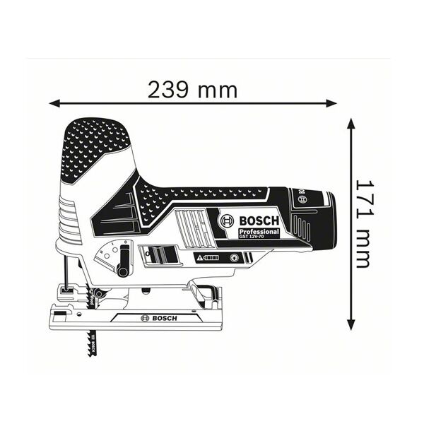 Bosch GST 12V-70 Solo aku ubodna testera 06015A1001 - Image 2