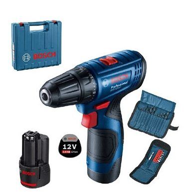 Bosch aku bušilica/odvrtač GSR 120-Li +2x2,0 Ah +pribor 06019G8002