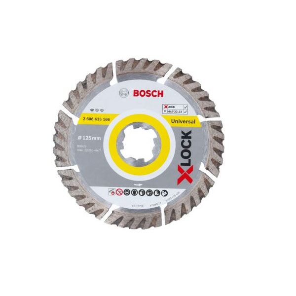 Bosch X-LOCK dij. ploča 125x22,23x2x10 2608615166
