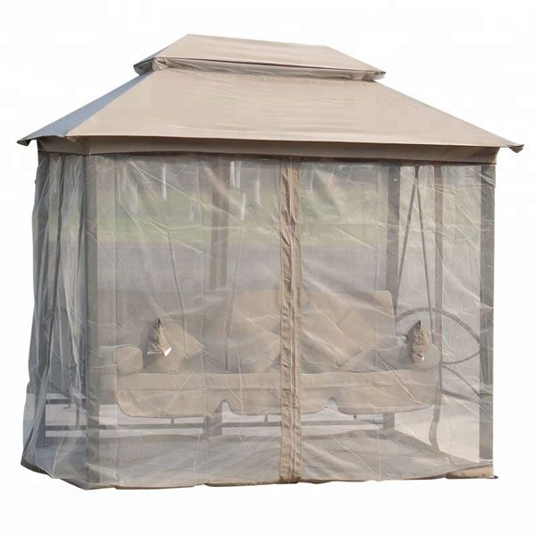 Gazebo ljuljaška bež 255x175x235cm (C1098) - Image 3