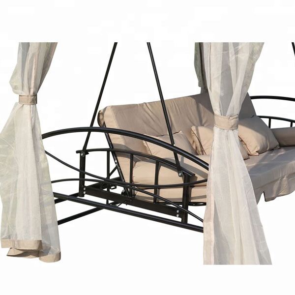Gazebo ljuljaška bež 255x175x235cm (C1098) - Image 5