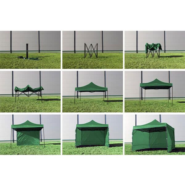 Paviljon 3x3m zeleni NAM7472 - Image 2