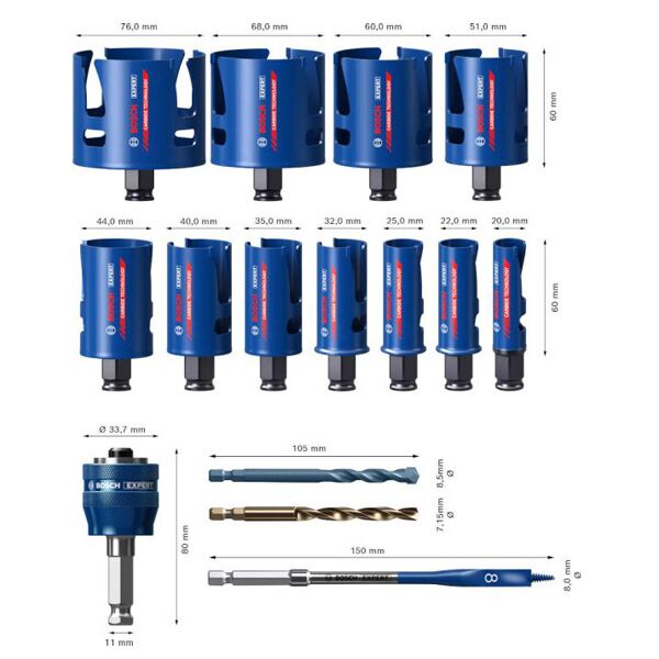 Bosch Expert construction material testera za otvore 20-76mm 15/1 (2608900489) - Image 3
