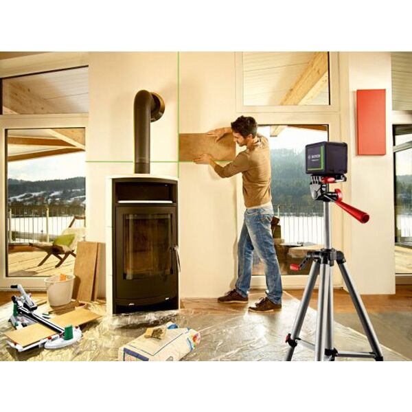 Bosch Quigo Green linijski laser za ukrštene linije sa zelenim zrakom + aluminijumski stativ (0603663C04) - Image 3