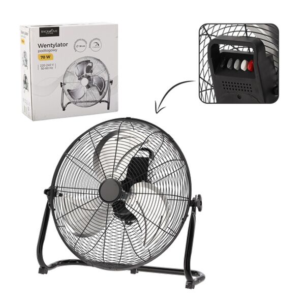 Ventilator sa postoljem crni 70W (FAN8984)